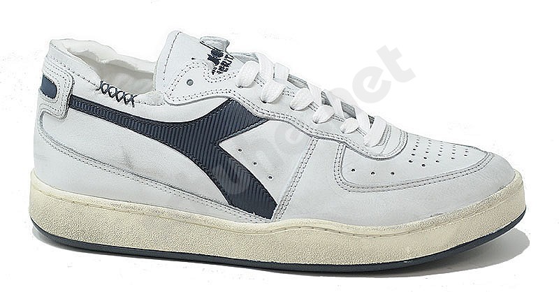 Diadora Heritage Mi Basket Row Cut weiss blau corsaro