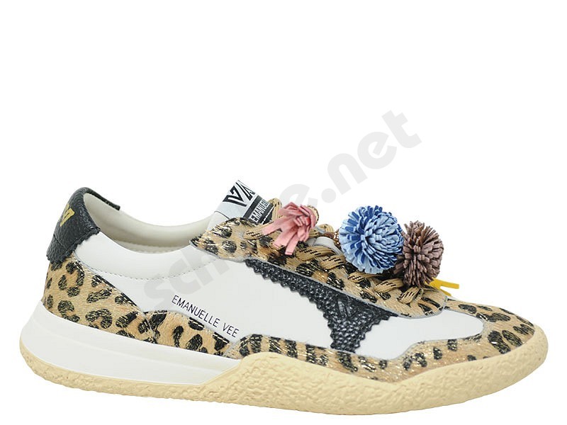 Emanuelle Vee 461P 903 Pon Pon bianco leo