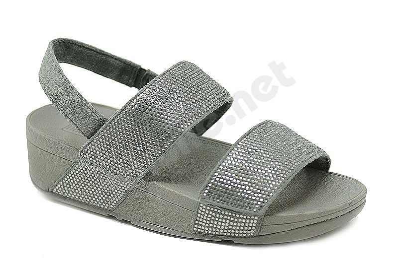 FitFlop Mina Crystal Sandals Pewter