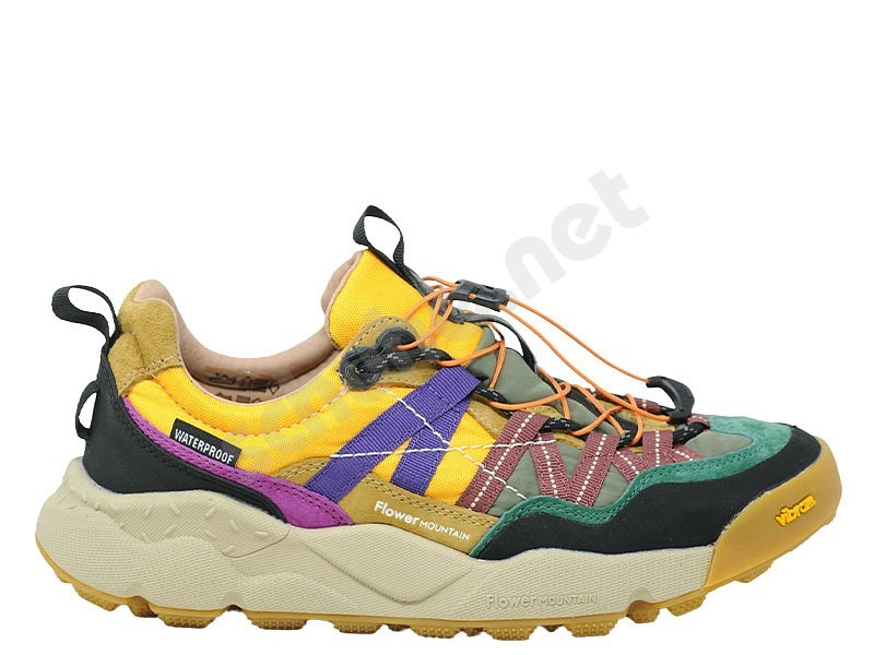 Flower Mountain Iwano 2 Uni schwarz cognac gelb