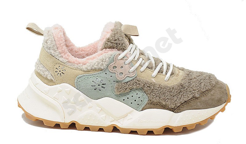 Flower Mountain Kotetsu Woman wildleder eco beige rosa