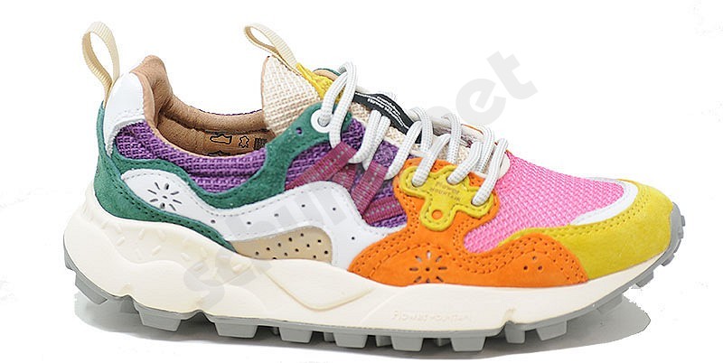 Flower Mountain Yamano 3 Woman yellow fuxia