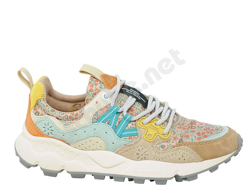 Flower Mountain Yamano 3 Woman chestnut light blu orange
