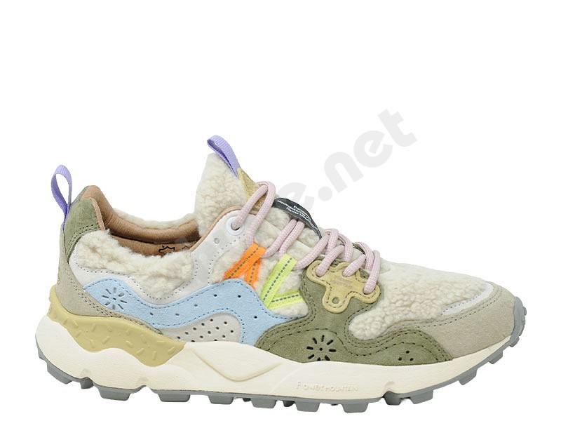 Flower Mountain Yamano 3 Woman teddy beige military sky