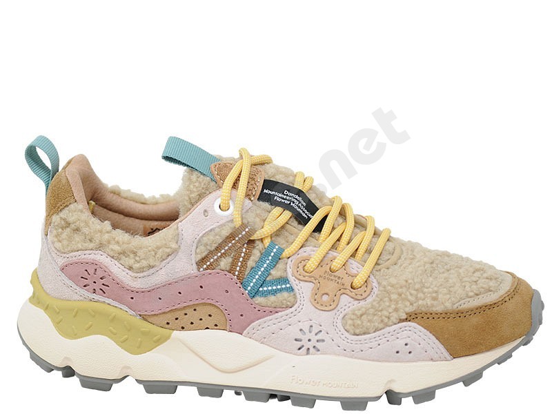 Flower Mountain Yemano 3 Woman Teddy marronechiaro rosa beige