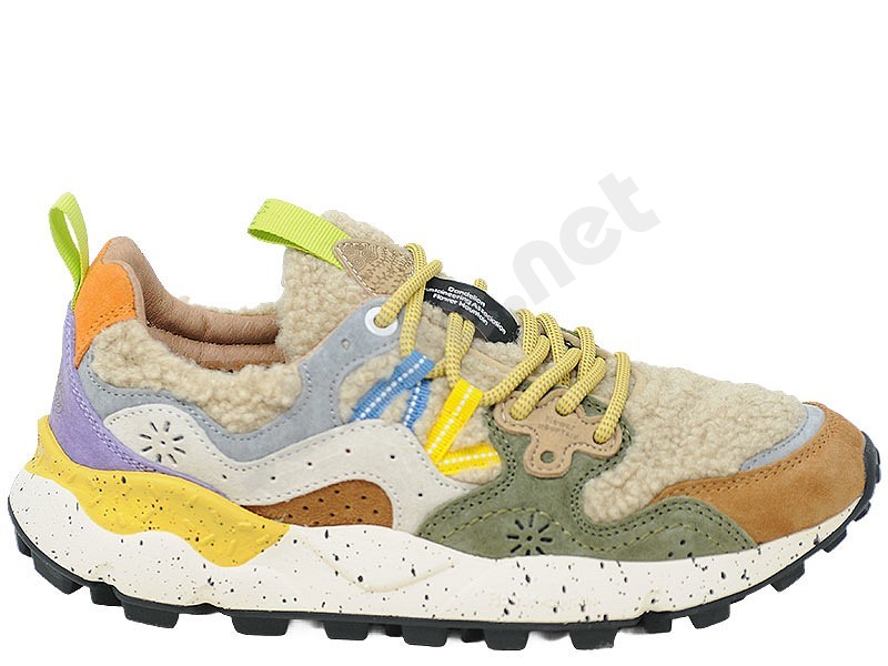 Flower Mountain Yemano 3 Woman Teddy mud grigio off bianco