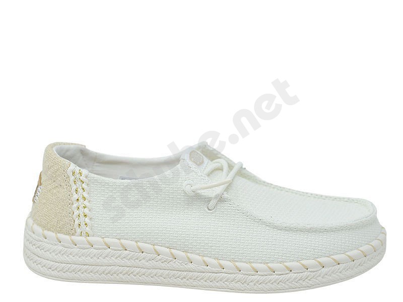 Hey Dude Wendy Espadrille Woven white