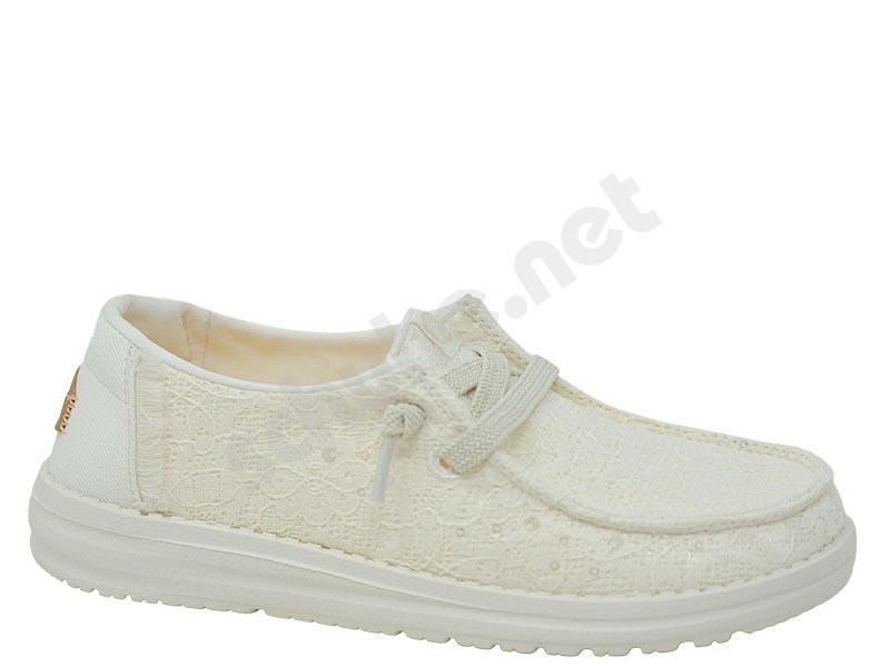 Hey Dude Wendy Sequin Lace iveroy