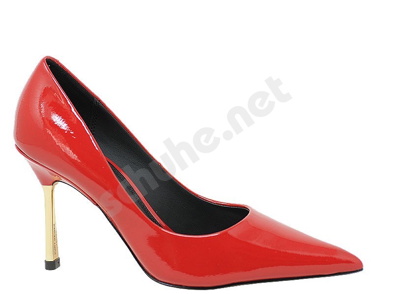 Kurt Geiger Bank Court red patent