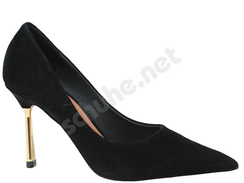 Kurt Geiger Bank Court black suede leather