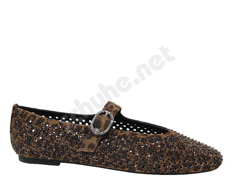 Kurt Geiger Mayfair Ballet Flat brown leo