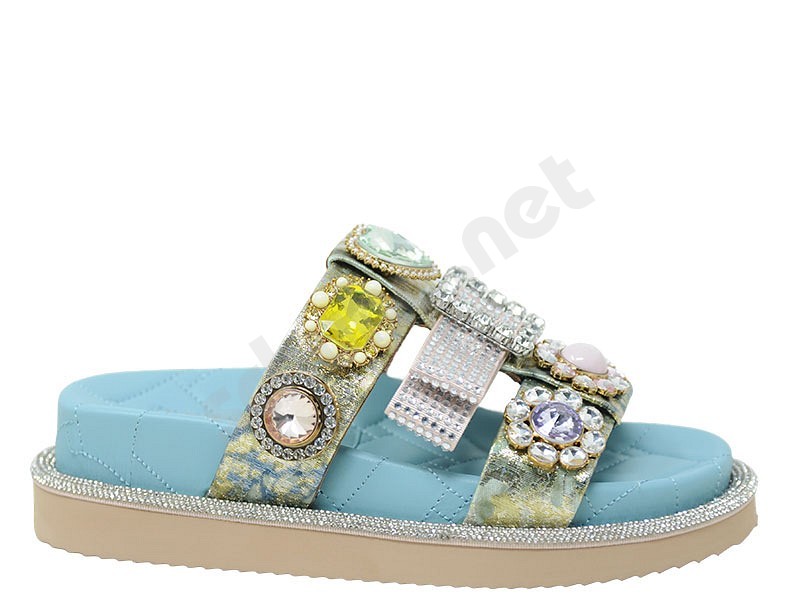 Kurt Geiger Ornate Orson celeste argento