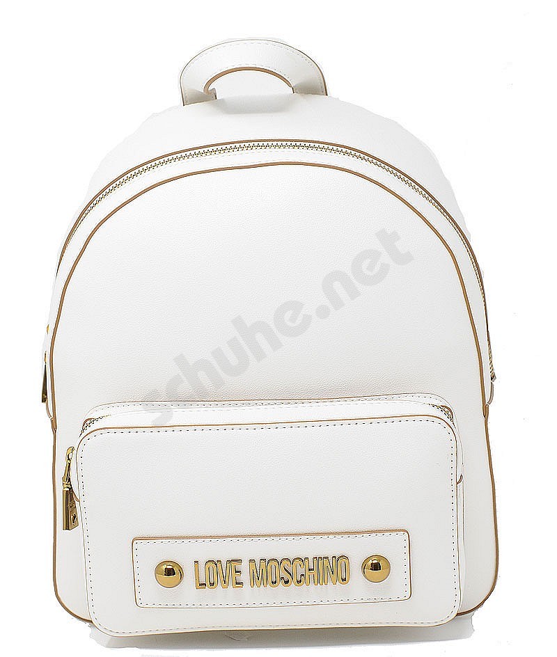 moschino white backpack