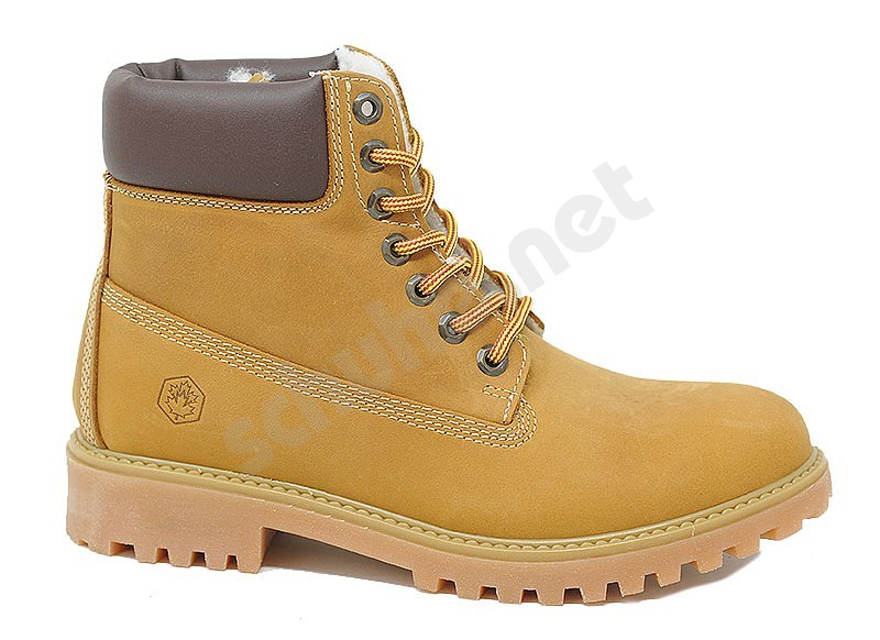 Lumberjack River Boot Fur Lining Tan Giallo Marrone