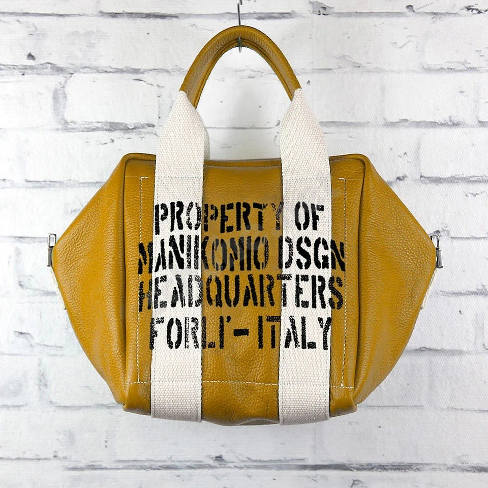 Manikomio Dsgn Lady24 Genuine Leather senf weiss