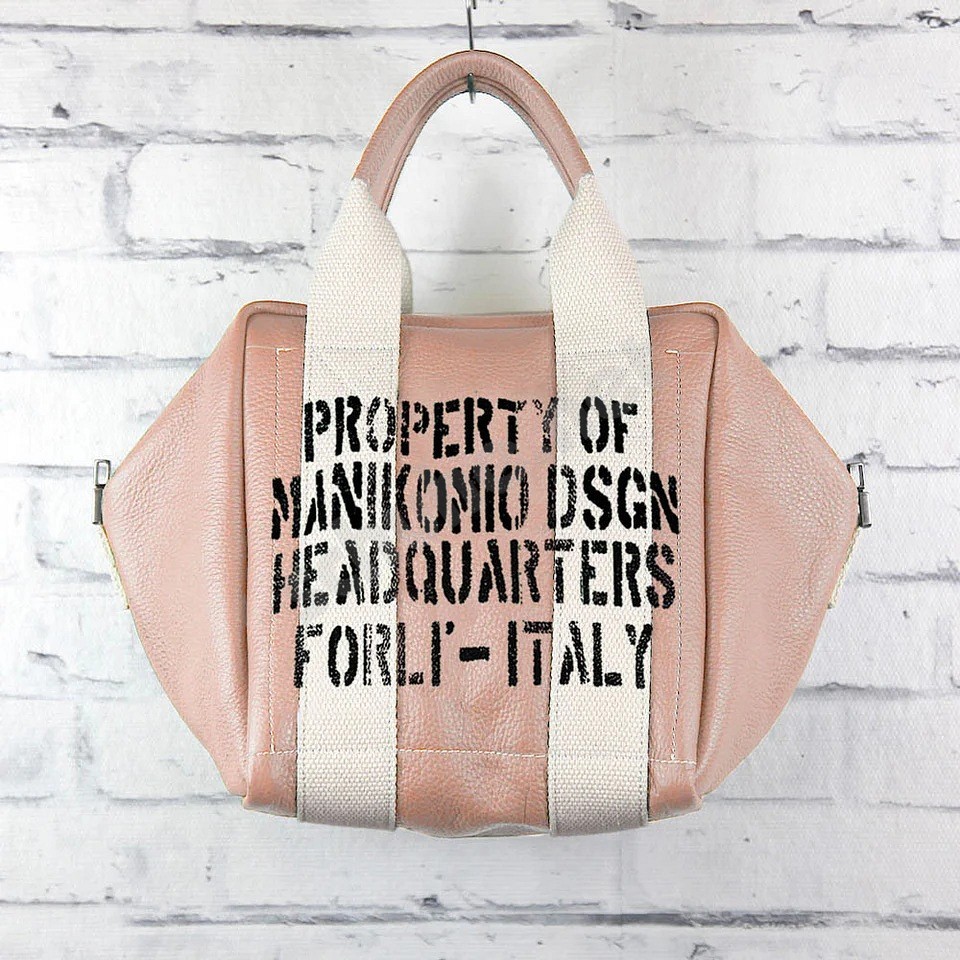 Manikomio Dsgn Lady24 Genuine Leather pink white