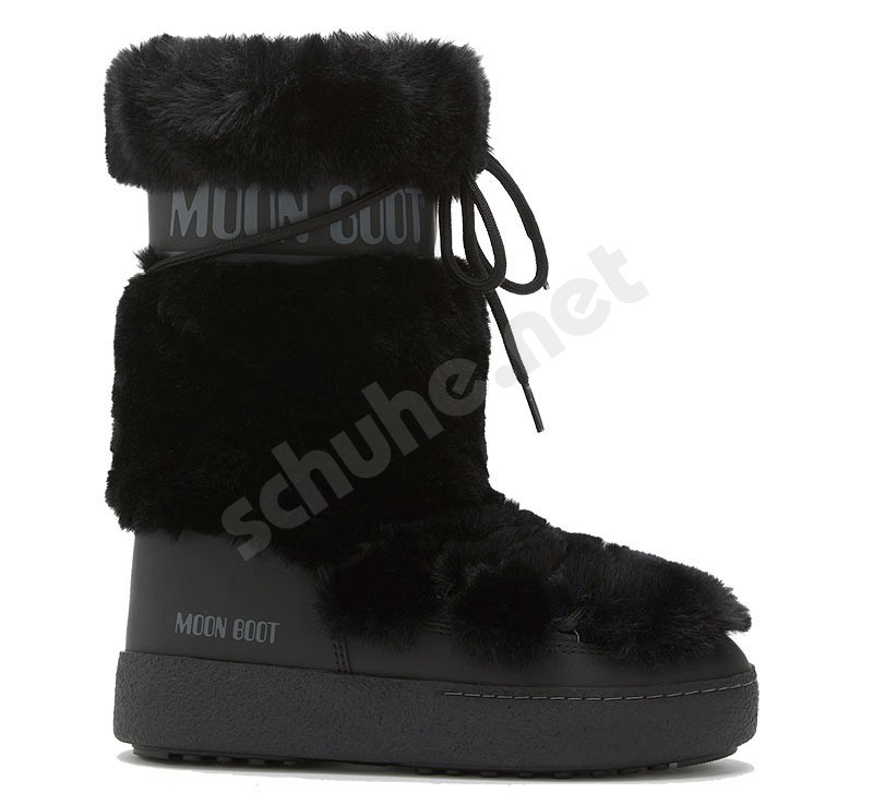 Moon Boot® LTrack Faux Fur High WP schwarz