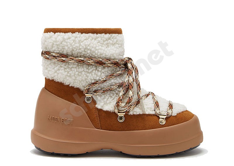 Moon Boot® Luna Boot Shearling whisky off white