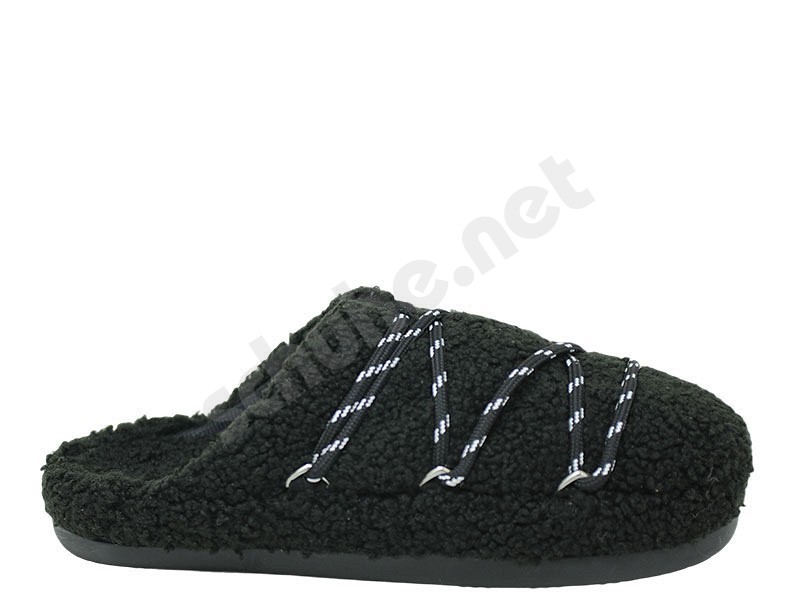 Moon Boot® MB Teddy Slipper schwarz