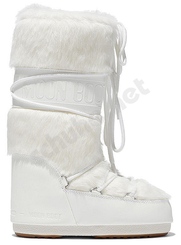 Moon Boot® Icon Faux Fur optical weiss