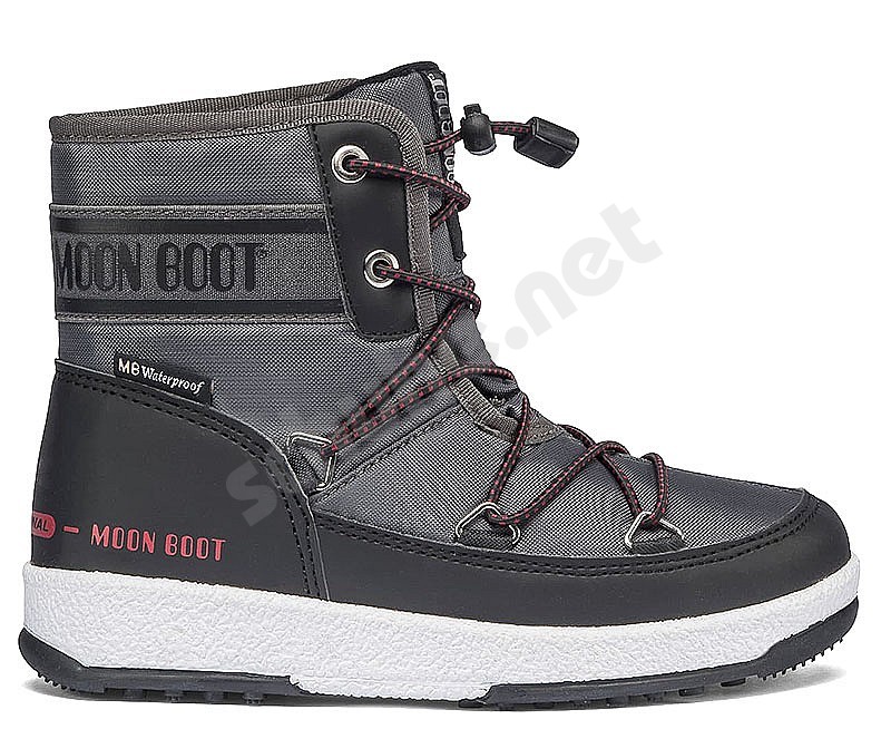 Moon Boot® JR Boy Mid WP2 nero castelrock