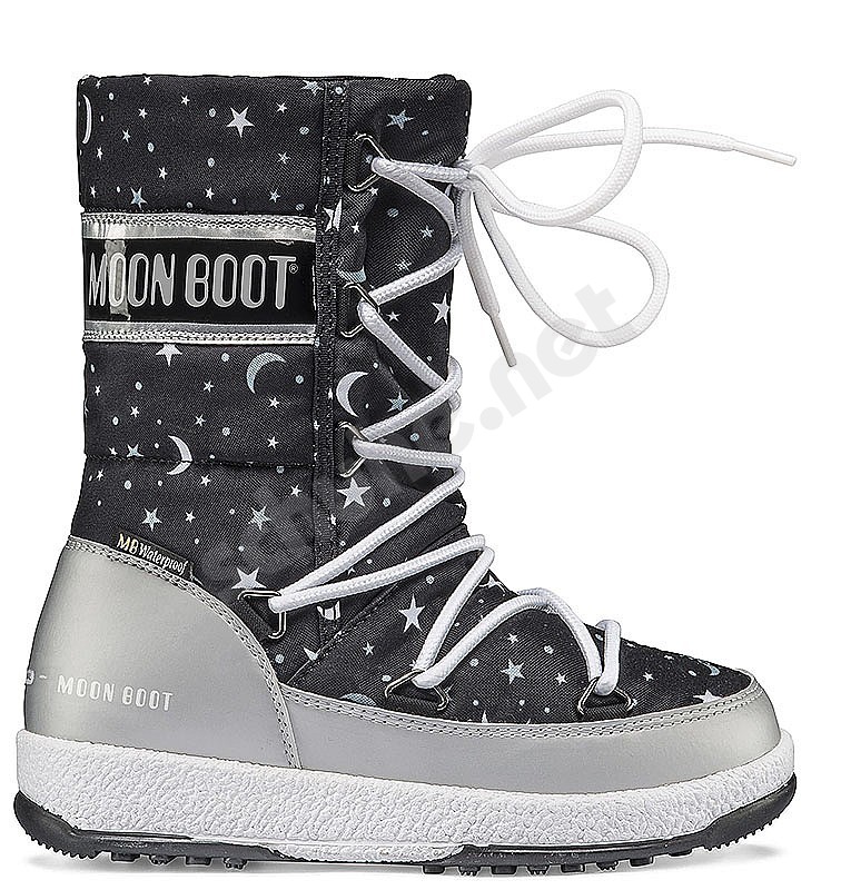 Moon Boot® Moonboot JR G Quilted WP universe silver black