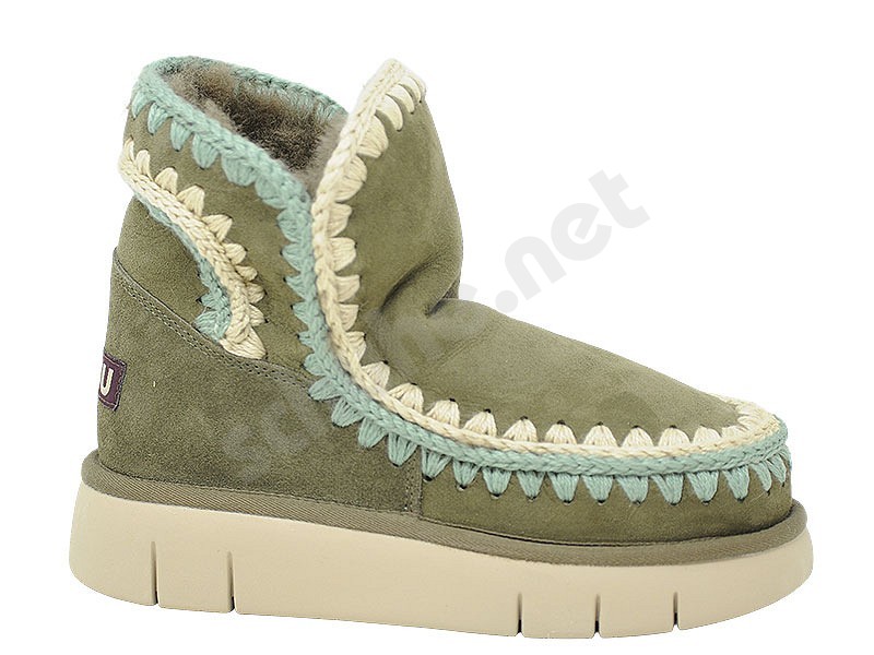 MOU Bounce Boot Overstitching dunkel grün