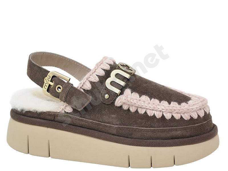 MOU Bounce Clog back strap moka