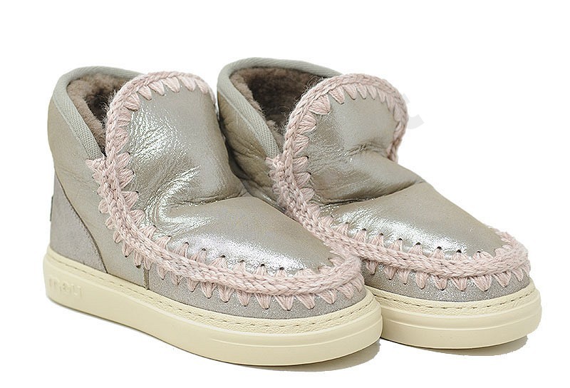 MOU Eskimo Sneaker Bold Elefant Grey Microglitter