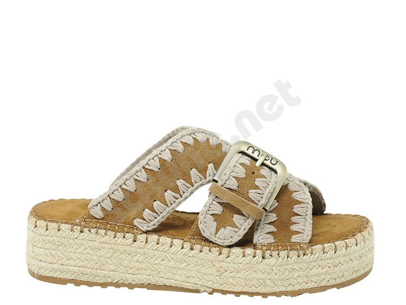 MOU Jute Sandal cognac