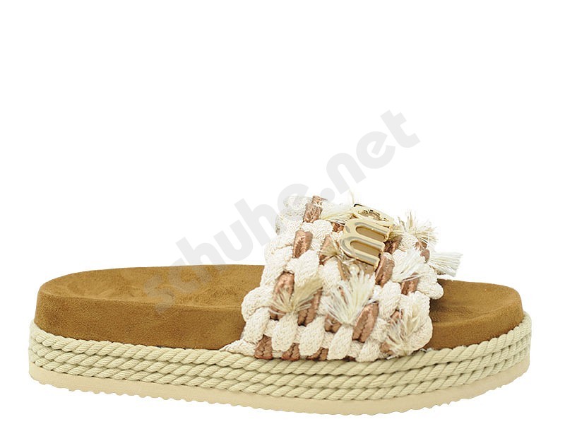 MOU Monoband Rope SandalFring beige