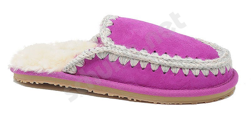 MOU Slipper Full Eskimo Stitc cyclamin fuxia