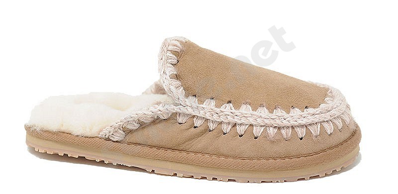 MOU Slipper Full Eskimo Stitc pink sand