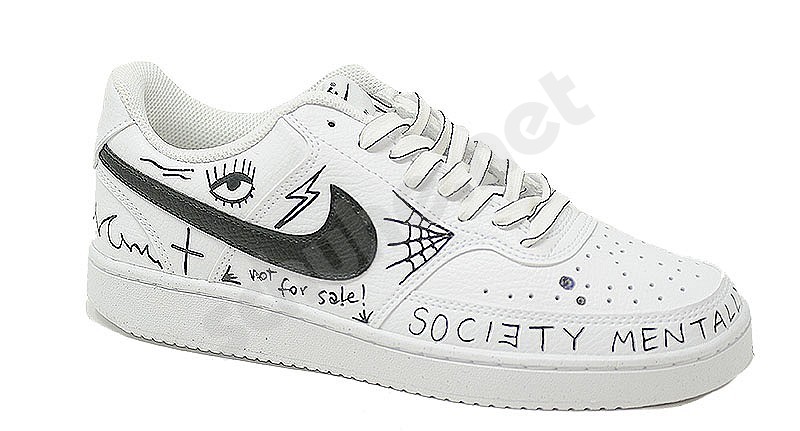 Nike Customized Court Vision Low Custom spada black