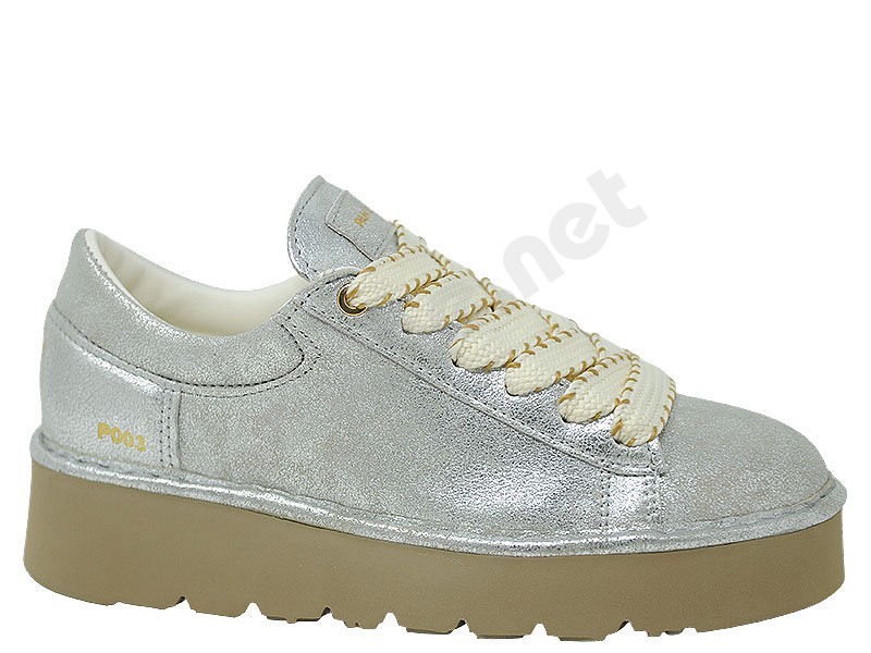 Panchic P003 Muse Lace Up argento laminato