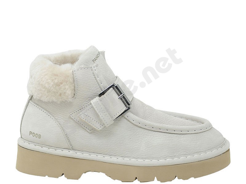 Panchic P009 Ankle Strap Boot dove grey nubuck
