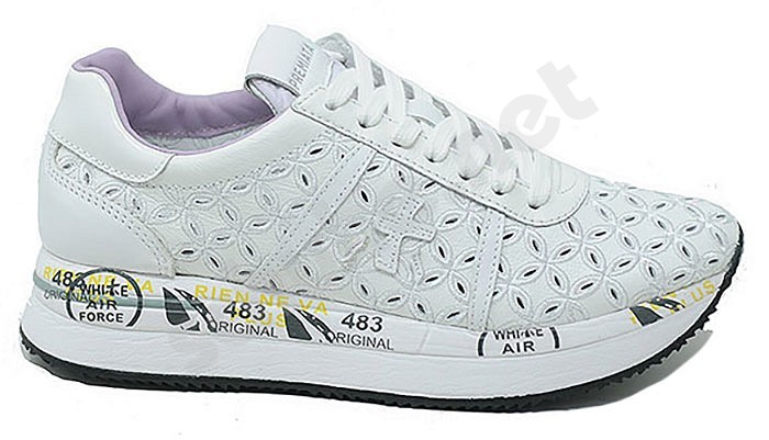 Premiata Conny var 6242 white lilac