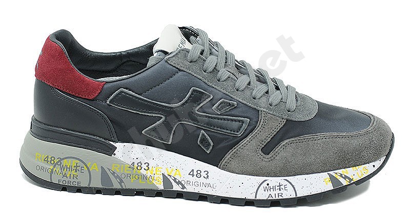 Premiata Mick schwarz grau var 6420