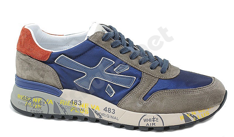 Premiata Mick var 5890 blu tortora