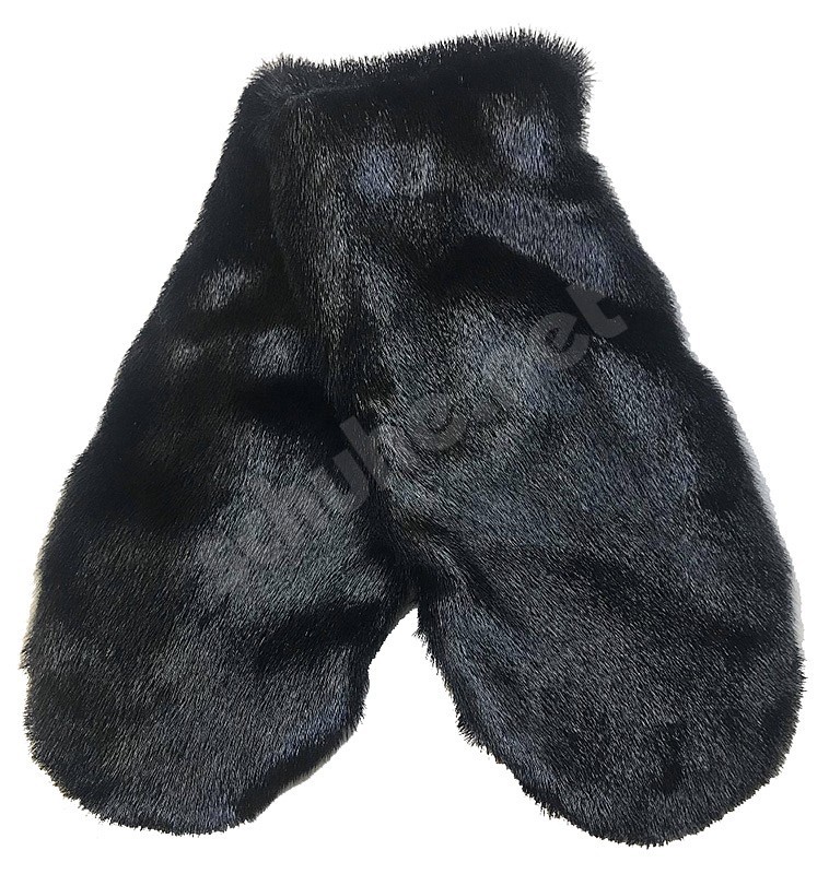 Rabanser Greenland Seal Mittens Sealskin black