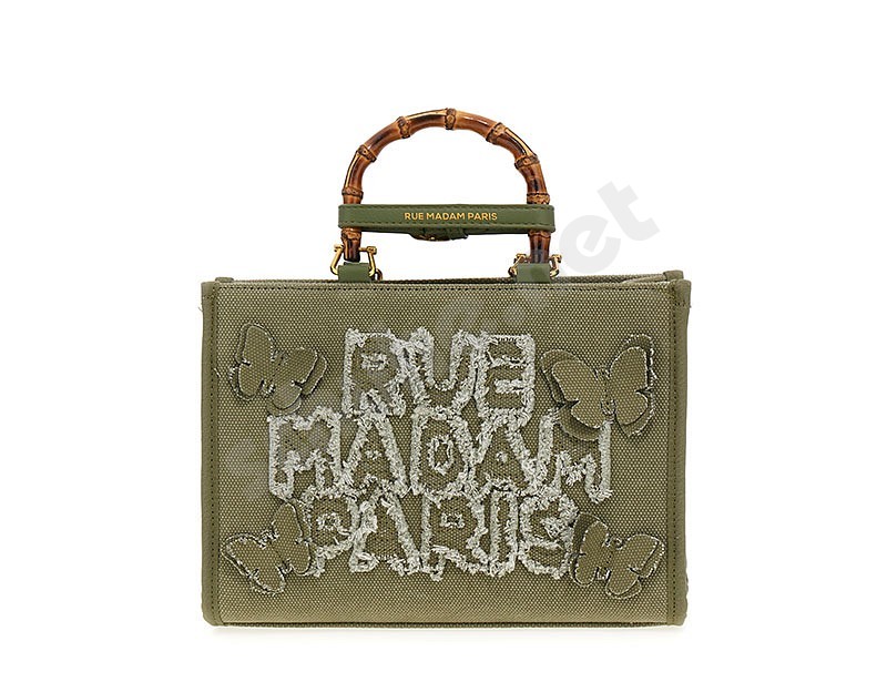 Rue Madam Paris Butterfly Mini Tote green