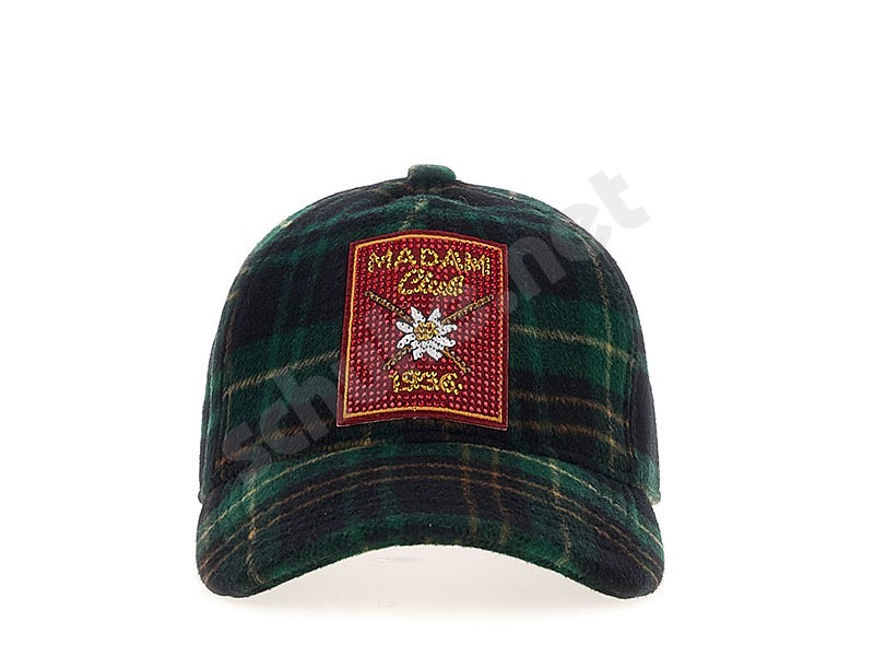 Rue Madam Paris Charmonix Cap tartan green