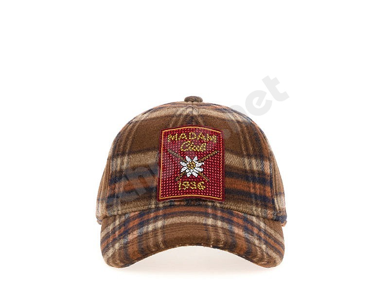 Rue Madam Paris Charmonix Cap tartan orange