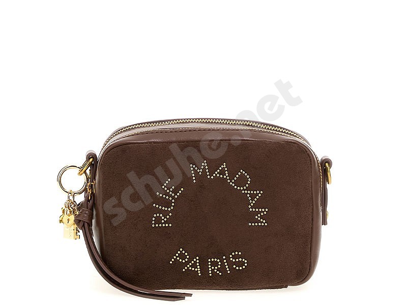Rue Madam Paris La Camera Shoulder Bag camoscio marrone