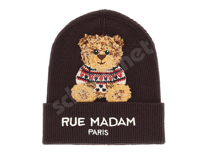 Rue Madam Paris Marvin Love Beanie marrone