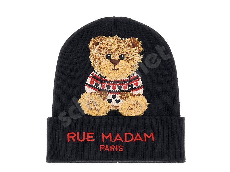 Rue Madam Paris Marvin Love Beanie nero