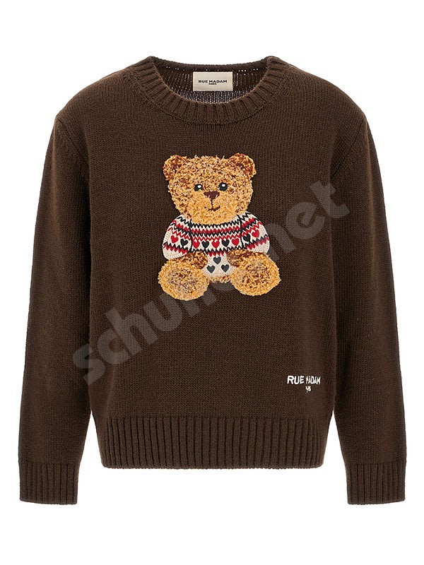 Rue Madam Paris Marvin Love Jumper marrone