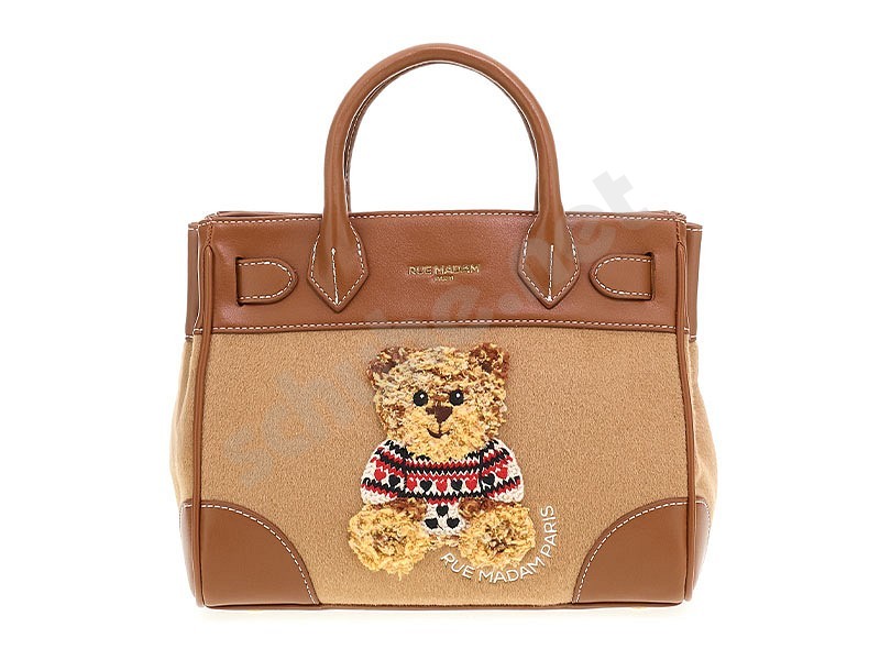 Rue Madam Paris Marvin Love Mini Tote camel