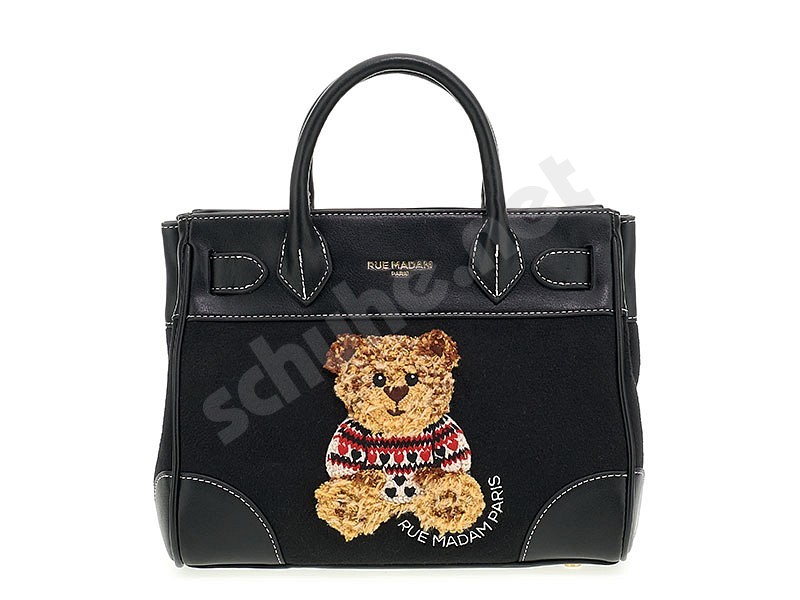 Rue Madam Paris Marvin Love Mini Tote nero