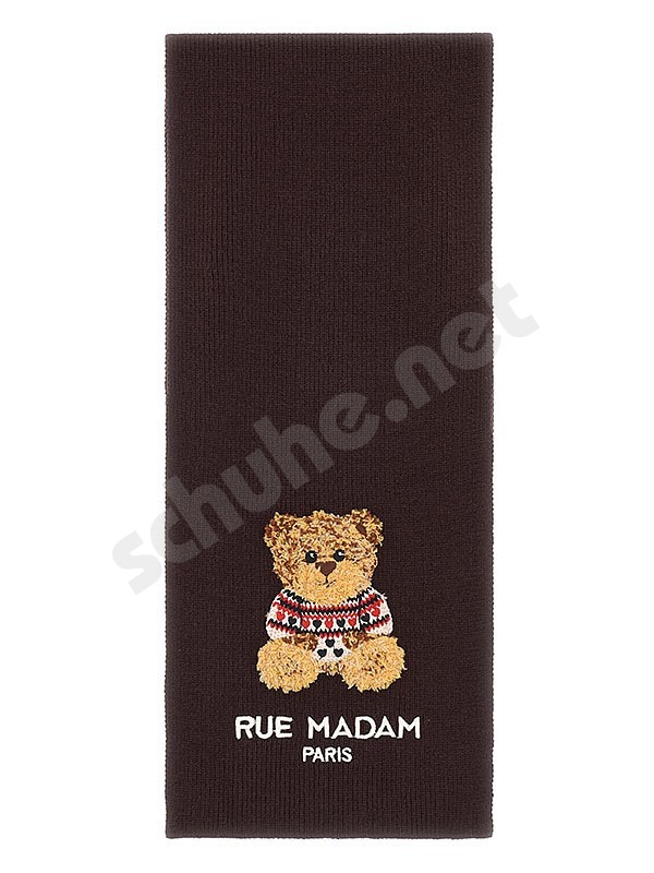 Rue Madam Paris Marvin Love Scarf brown